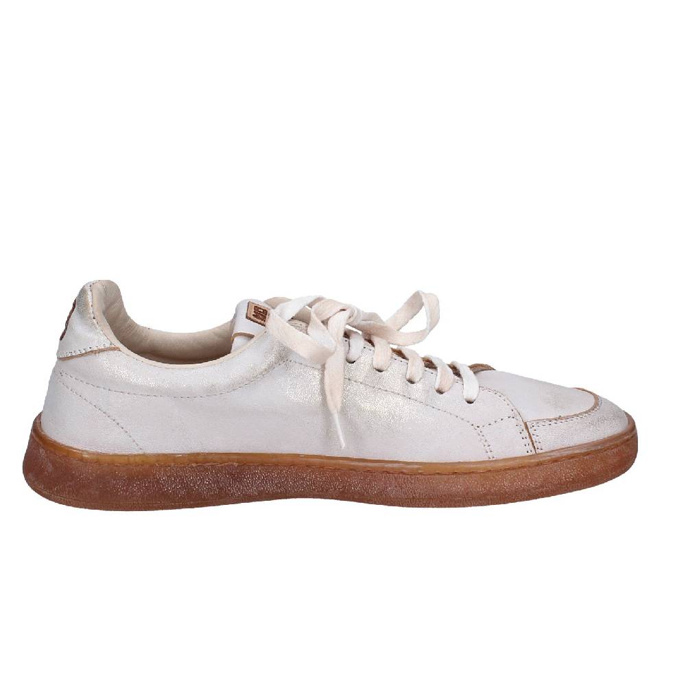 scarpe donna MOMA sneakers bianco pelle platino 49401A VINTAGE EX442 Negozio online di fabbrica