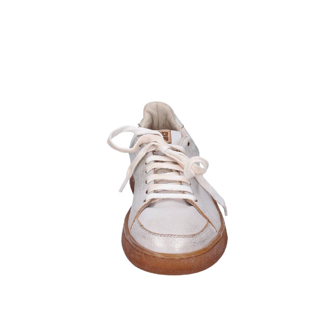 scarpe donna MOMA sneakers bianco pelle platino 49401A VINTAGE EX442 Negozio online di fabbrica
