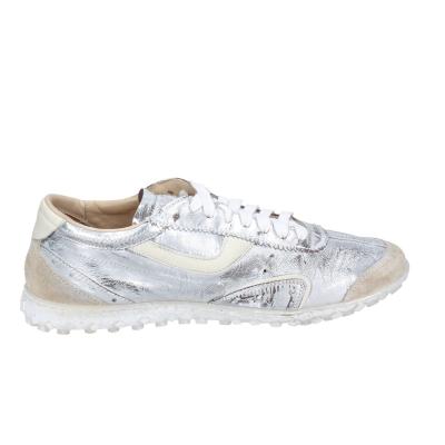 scarpe donna MOMA sneakers grigio pelle beige camoscio BC176 Prezzo di fabbrica