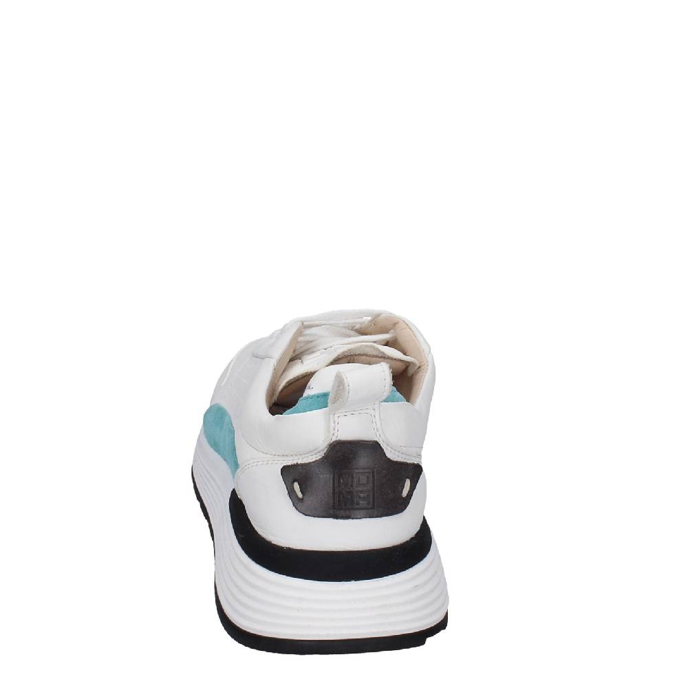 scarpe donna MOMA sneakers bianco pelle camoscio 3AS412 EY624 Offerta speciale