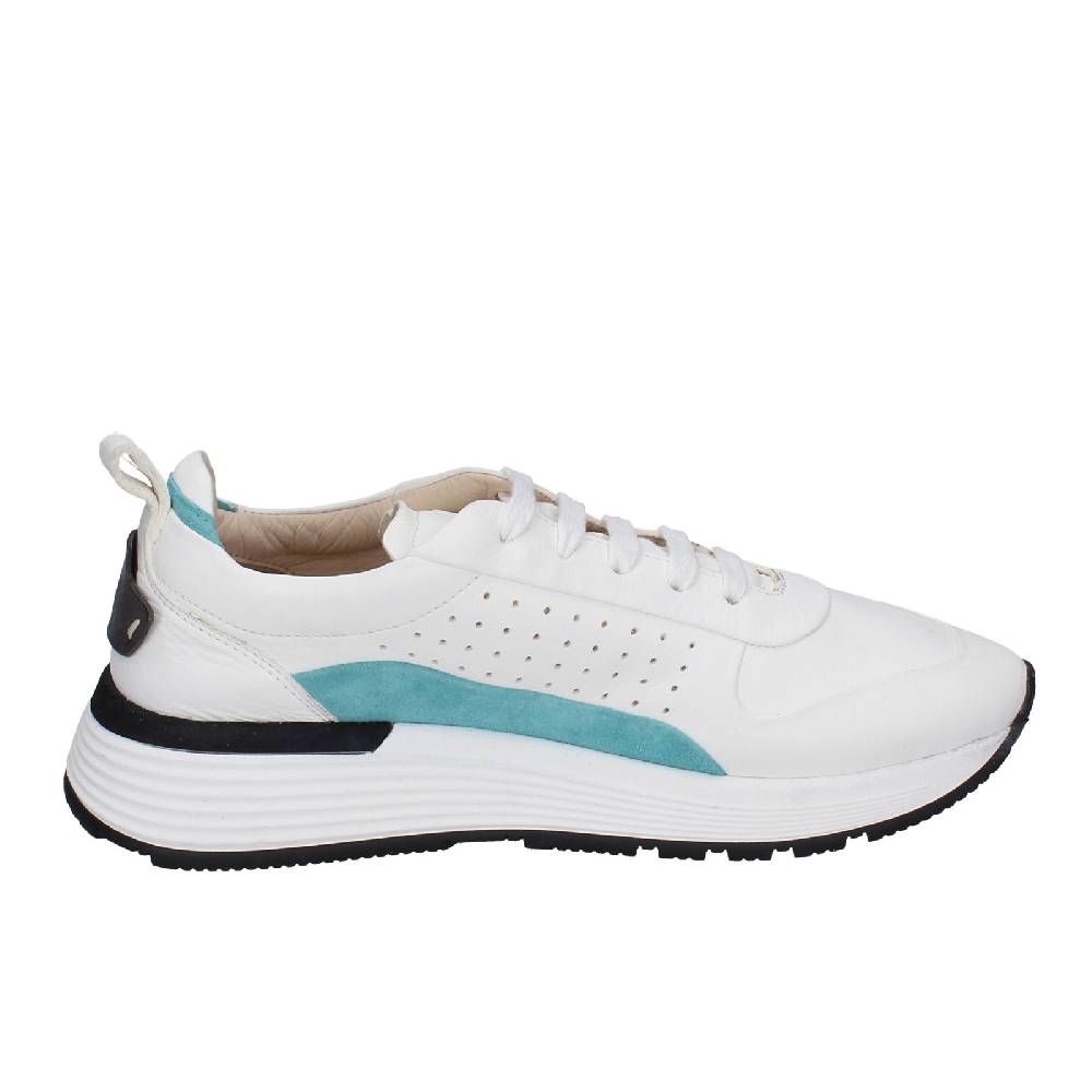 scarpe donna MOMA sneakers bianco pelle camoscio 3AS412 EY624 Offerta speciale