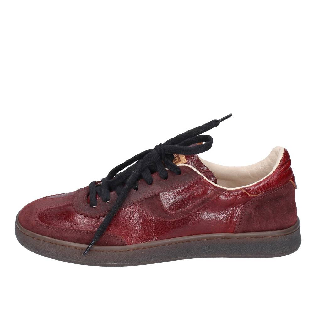 scarpe donna MOMA sneakers bordeaux pelle camoscio 89301A EY596 Grande vendita