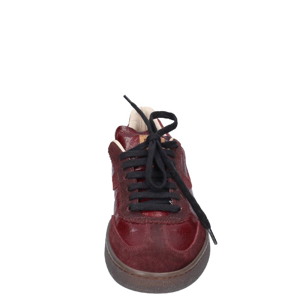 scarpe donna MOMA sneakers bordeaux pelle camoscio 89301A EY596 Grande vendita