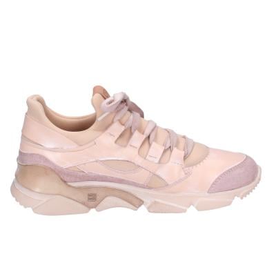 scarpe donna MOMA sneakers rosa pelle tessuto BK453 Fornitura limitata