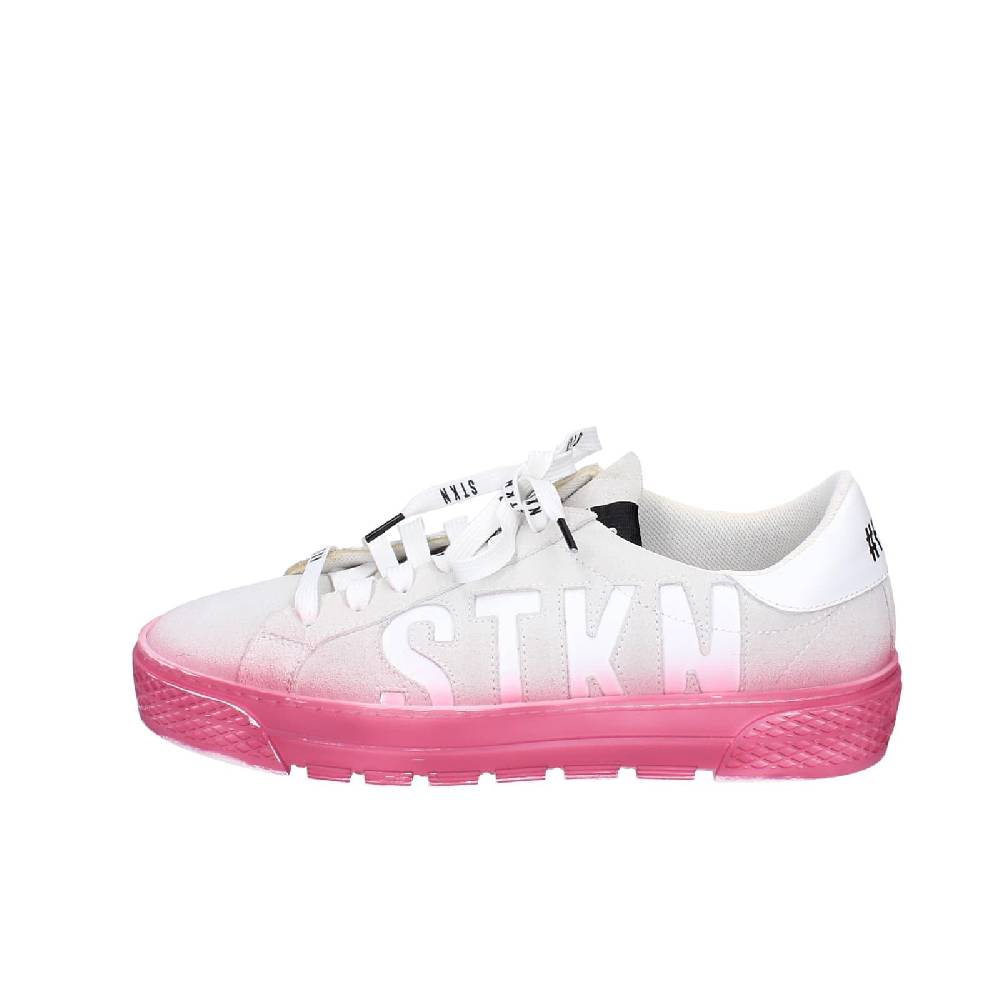scarpe donna STKN sneakers grigio camoscio rosa EY134 Offerta esclusiva