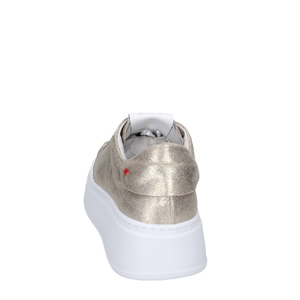 scarpe donna GIO+ sneakers platino pelle camoscio EX580 Vendite stagionali