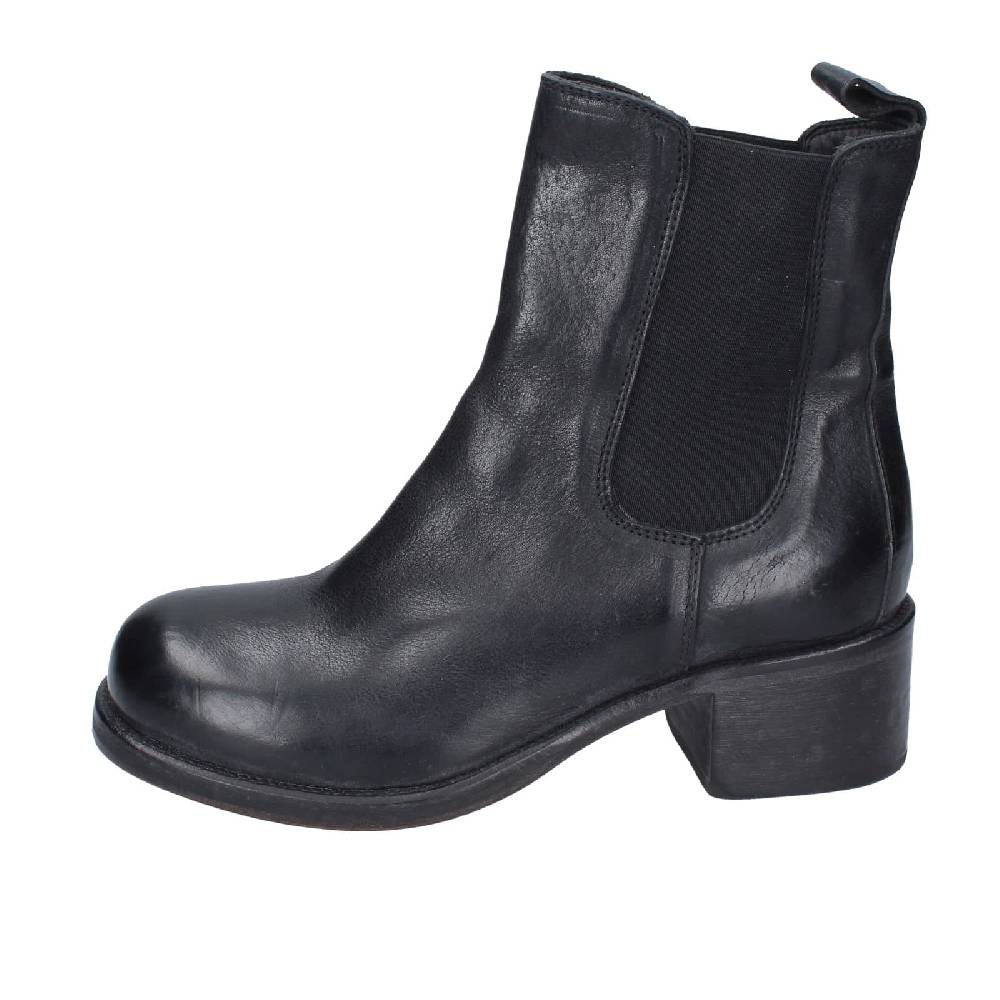 scarpe donna MOMA stivaletti nero pelle 72302C EY524 Cyber Monday