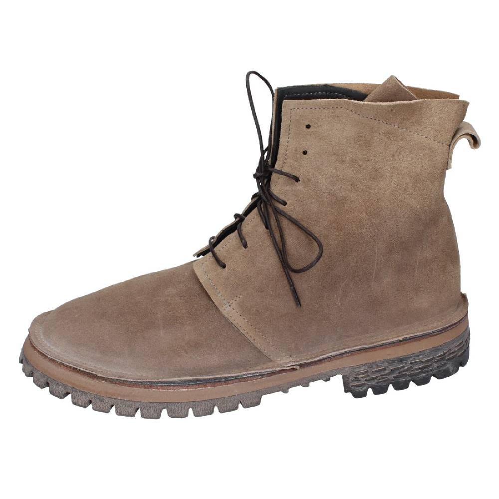 scarpe donna MOMA stivaletti beige camoscio 73302C EY539 Offerta natalizia