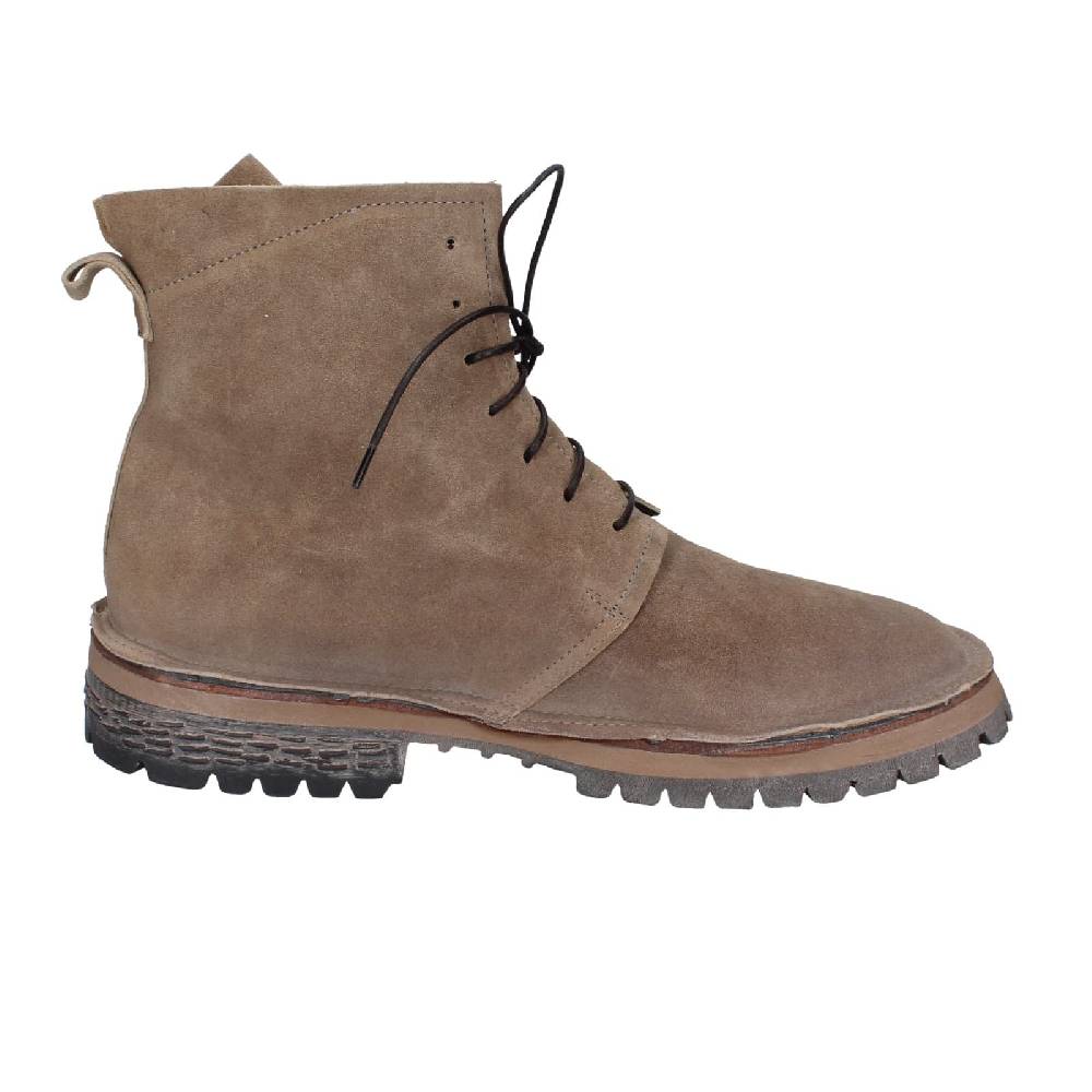 scarpe donna MOMA stivaletti beige camoscio 73302C EY539 Offerta natalizia