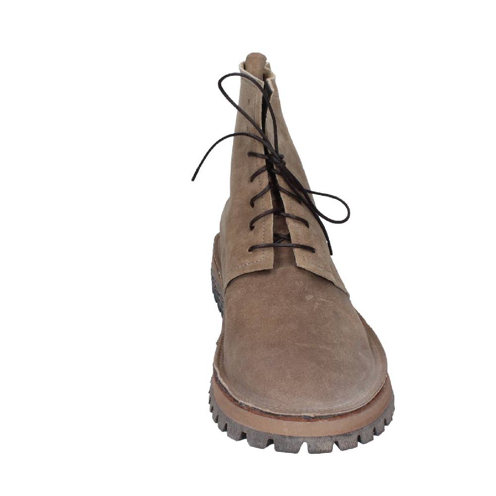 scarpe donna MOMA stivaletti beige camoscio 73302C EY539 Offerta natalizia