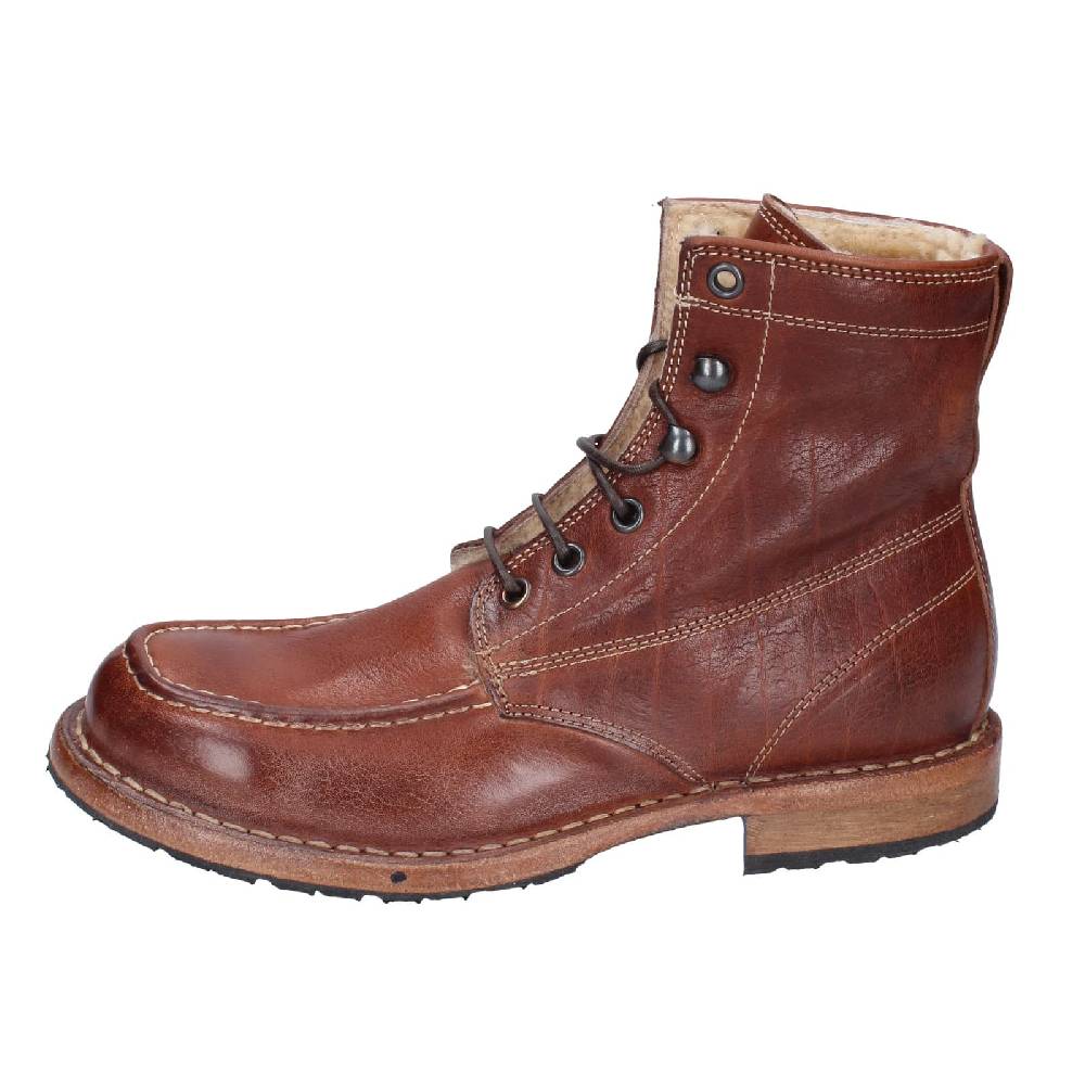 scarpe donna MOMA stivaletti marrone pelliccia 71305B EY537 Offerta per la Festa della Mamma