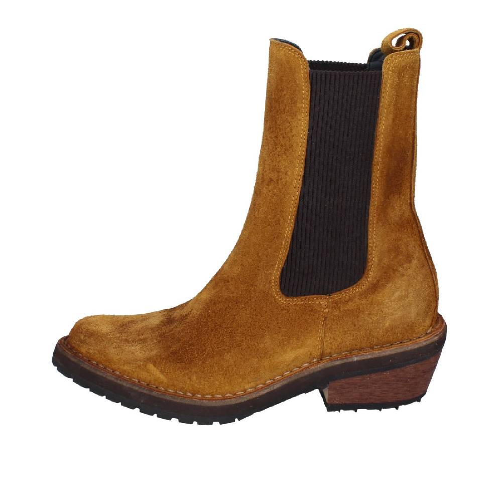 scarpe donna MOMA stivaletti marrone camoscio 75301C EY565 Offerta Giorno del Papà
