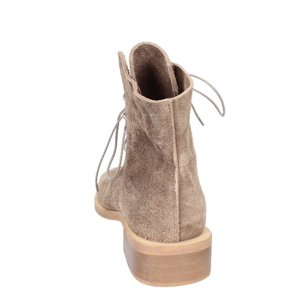 scarpe donna MOMA stivaletti marrone camoscio oro 35402I VINTAGE EX443 Offerta Anniversario