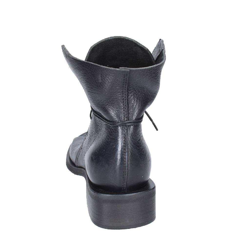 scarpe donna MOMA stivaletti nero pelle argento 35402I VINTAGE EX398 Smaltimento dello stoccaggio