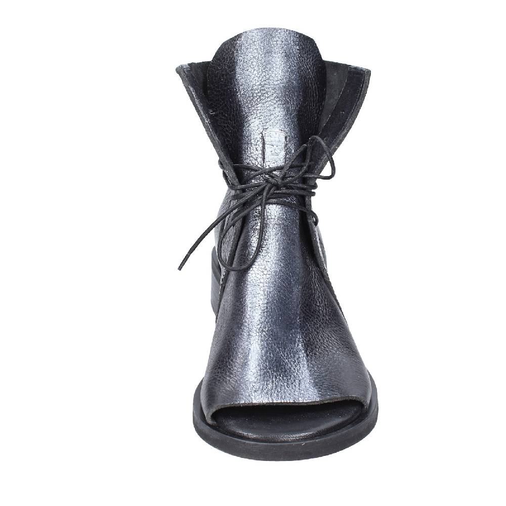 scarpe donna MOMA stivaletti nero pelle argento 35402I VINTAGE EX398 Smaltimento dello stoccaggio