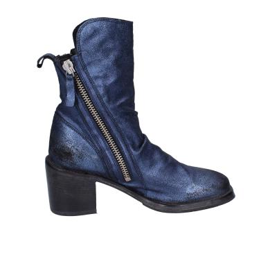 scarpe donna MOMA stivaletti blu pelle camoscio 1CW343 VINTAGE BD819 Latest fashion