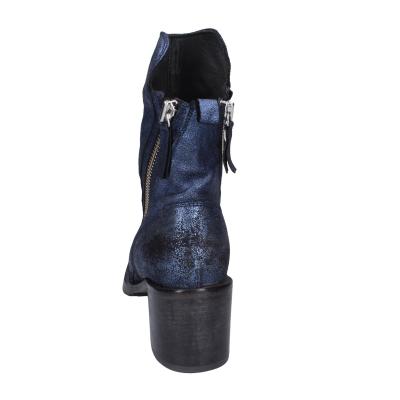 scarpe donna MOMA stivaletti blu pelle camoscio 1CW343 VINTAGE BD819 Latest fashion