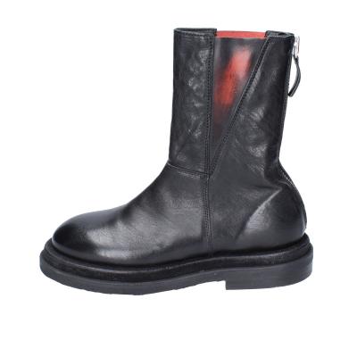 scarpe donna MOMA stivaletti nero pelle rosso 1CW339 VINTAGE BD939 Online Outlet