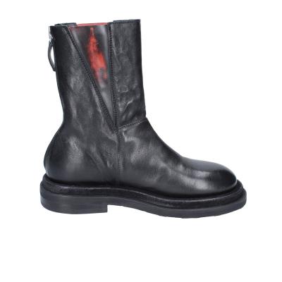 scarpe donna MOMA stivaletti nero pelle rosso 1CW339 VINTAGE BD939 Online Outlet