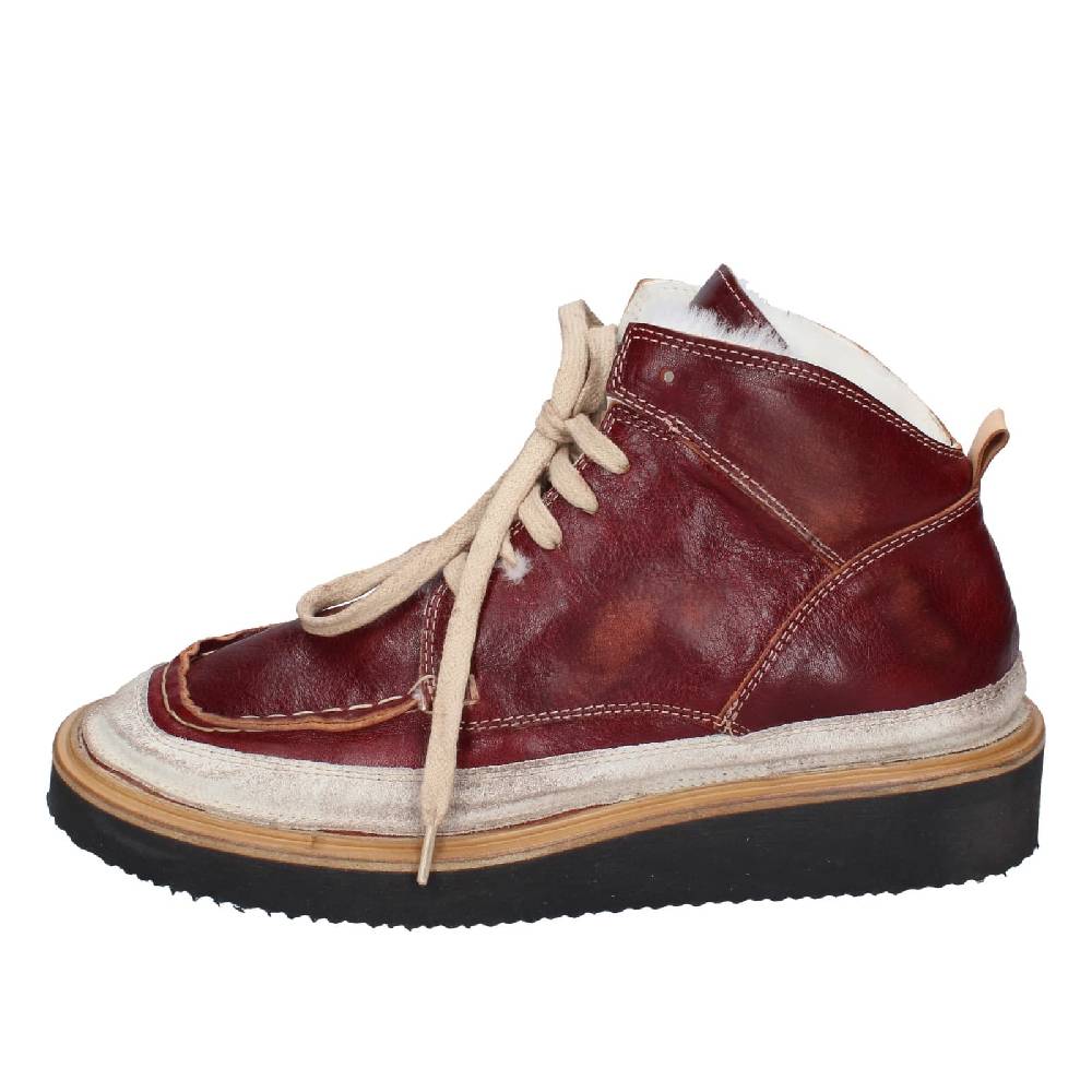 scarpe donna MOMA stivaletti bordeaux pelle camoscio EY579 Offerta temporanea