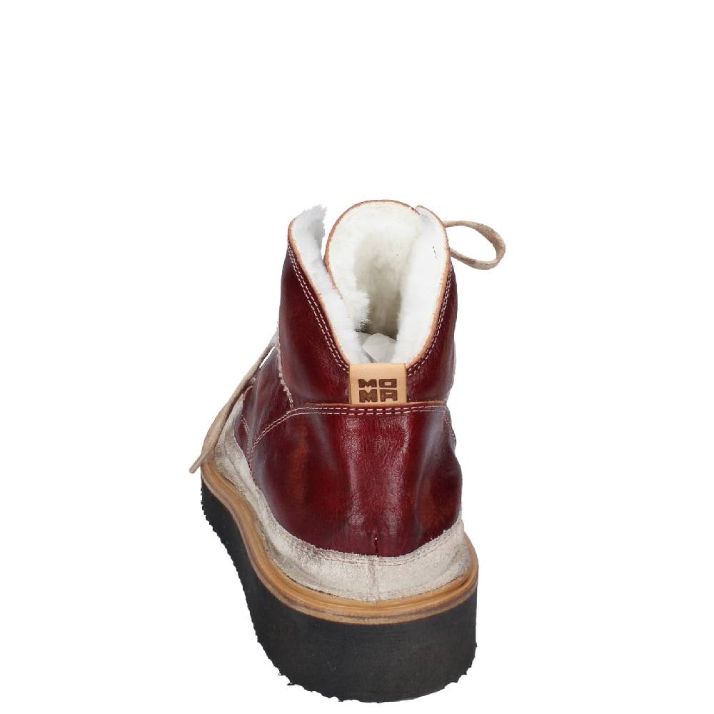 scarpe donna MOMA stivaletti bordeaux pelle camoscio EY579 Offerta temporanea