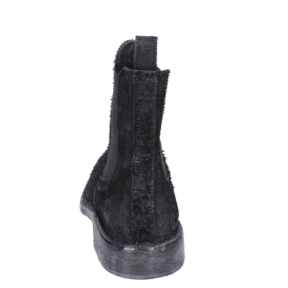 scarpe donna MOMA stivaletti nero pelle pitonata 1CW350 EY571 Grandi sconti