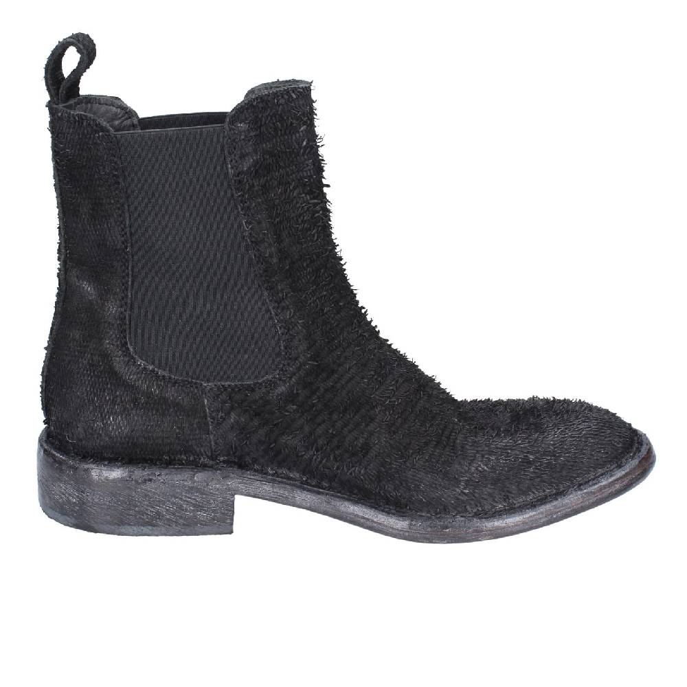 scarpe donna MOMA stivaletti nero pelle pitonata 1CW350 EY571 Grandi sconti