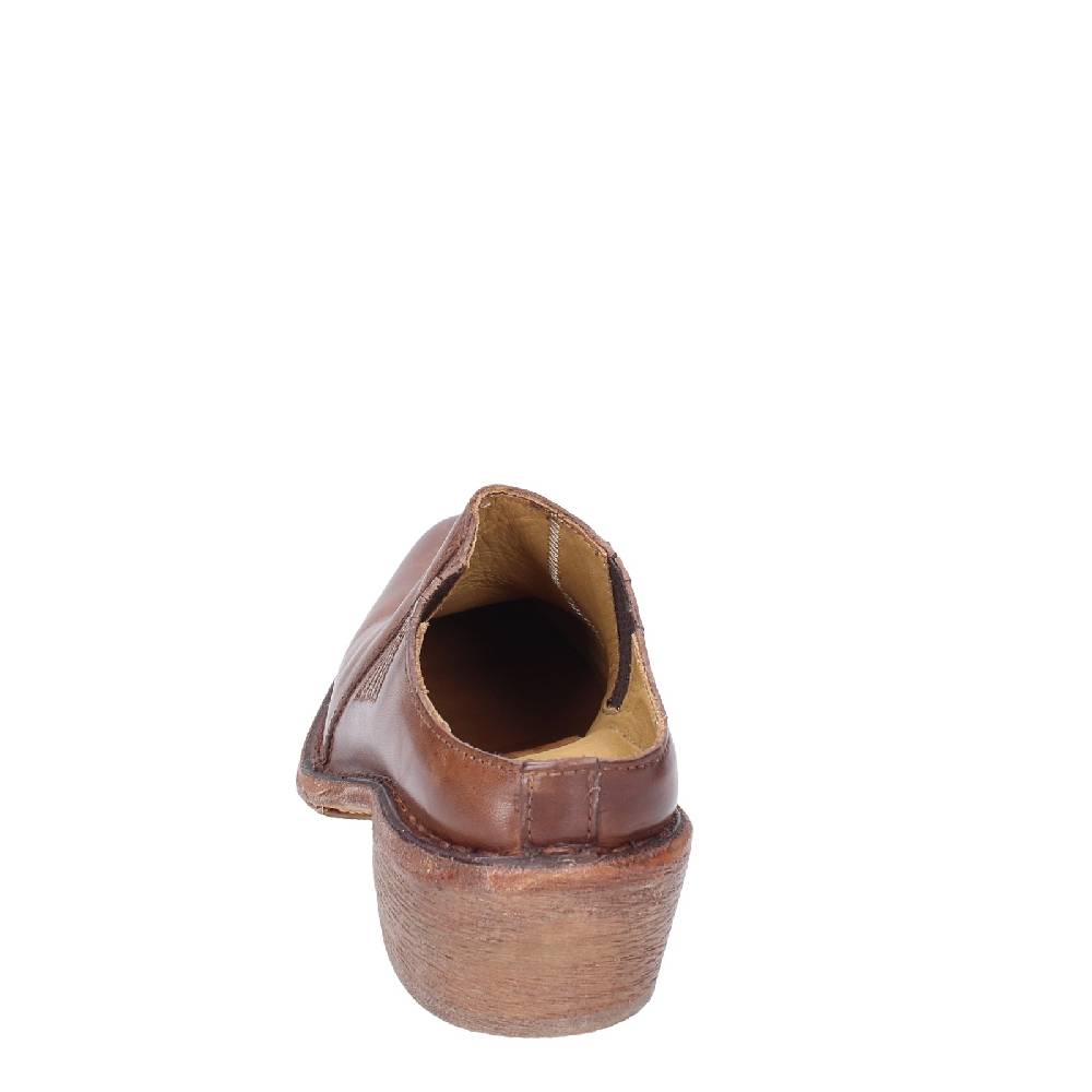 scarpe donna MOMA sandali marrone pelle VINTAGE SABOT EX457 Comprane uno, ottenene uno gratis