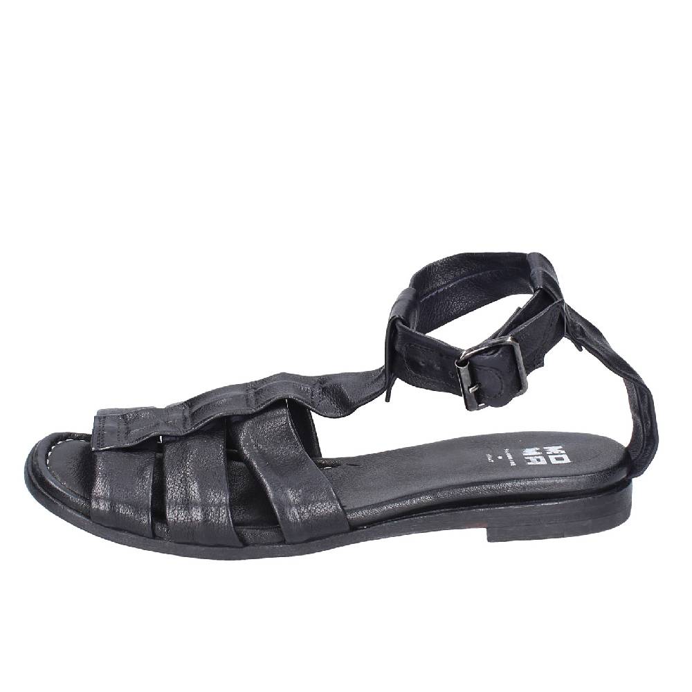 scarpe donna MOMA sandali nero pelle 32404G VINTAGE EX404 Offerte speciali
