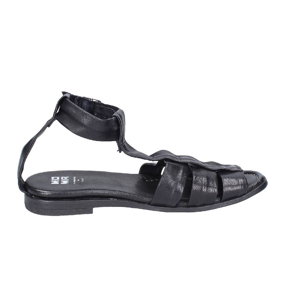 scarpe donna MOMA sandali nero pelle 32404G VINTAGE EX404 Offerte speciali
