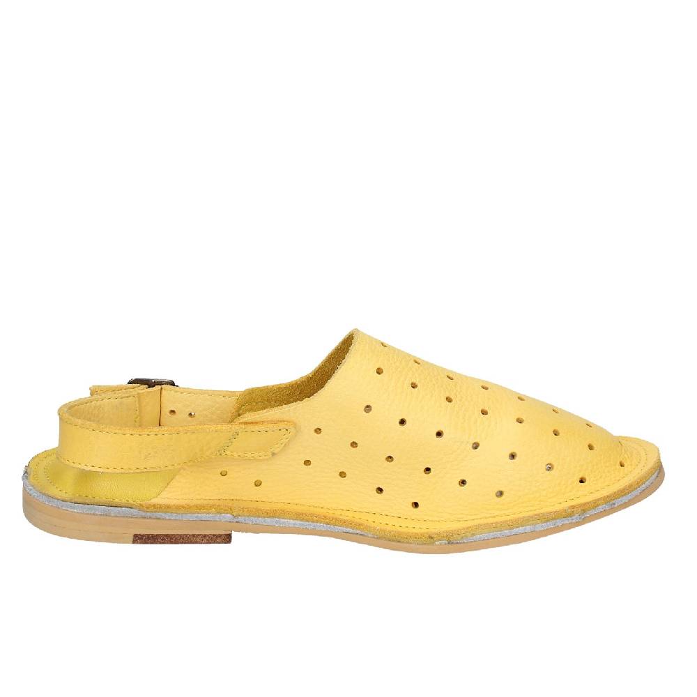 scarpe donna MOMA sandali giallo pelle 36404G VINTAGE EX438 Sconti VIP