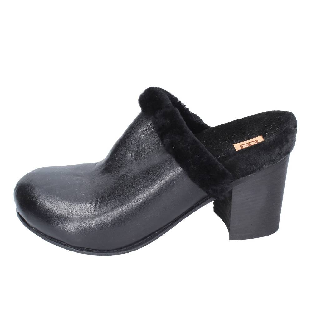 scarpe donna MOMA sandali nero pelle pelliccia EY580 Rilascio limitato