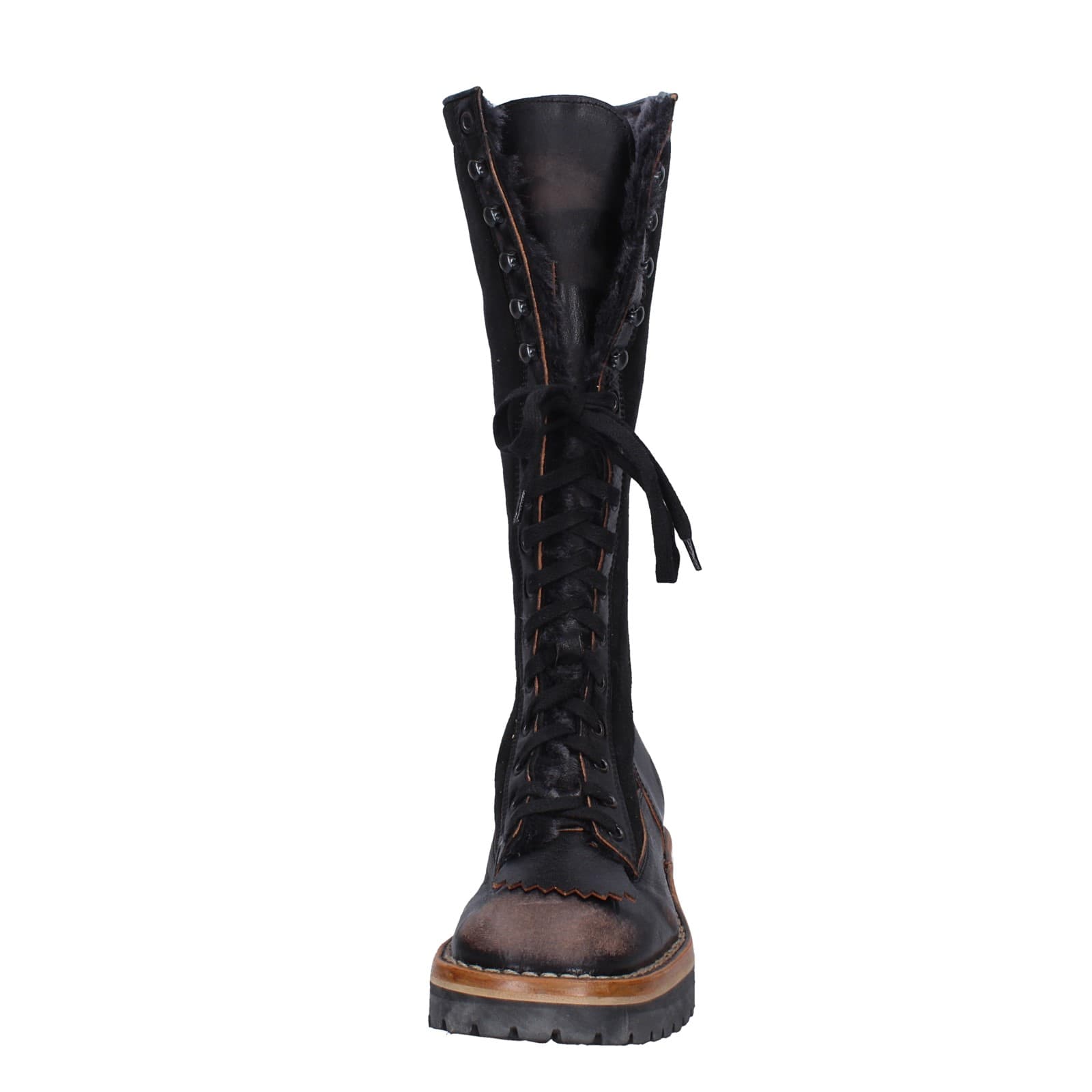 scarpe donna MOMA stivali nero camoscio pelle 81304D-VADO EY495 Only for today