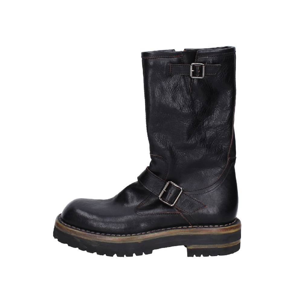 scarpe donna MOMA stivali nero pelle 81303C-VAR EY494 Sostegno trimestrale