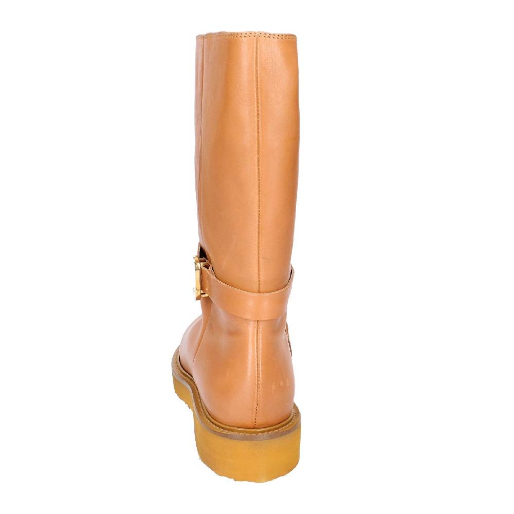 scarpe donna CARMENS stivali marrone pelle EX155 Super sconto
