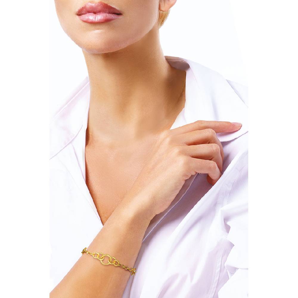 Opsobjects GRACE bracciale con maglie tonde diamantate Moda