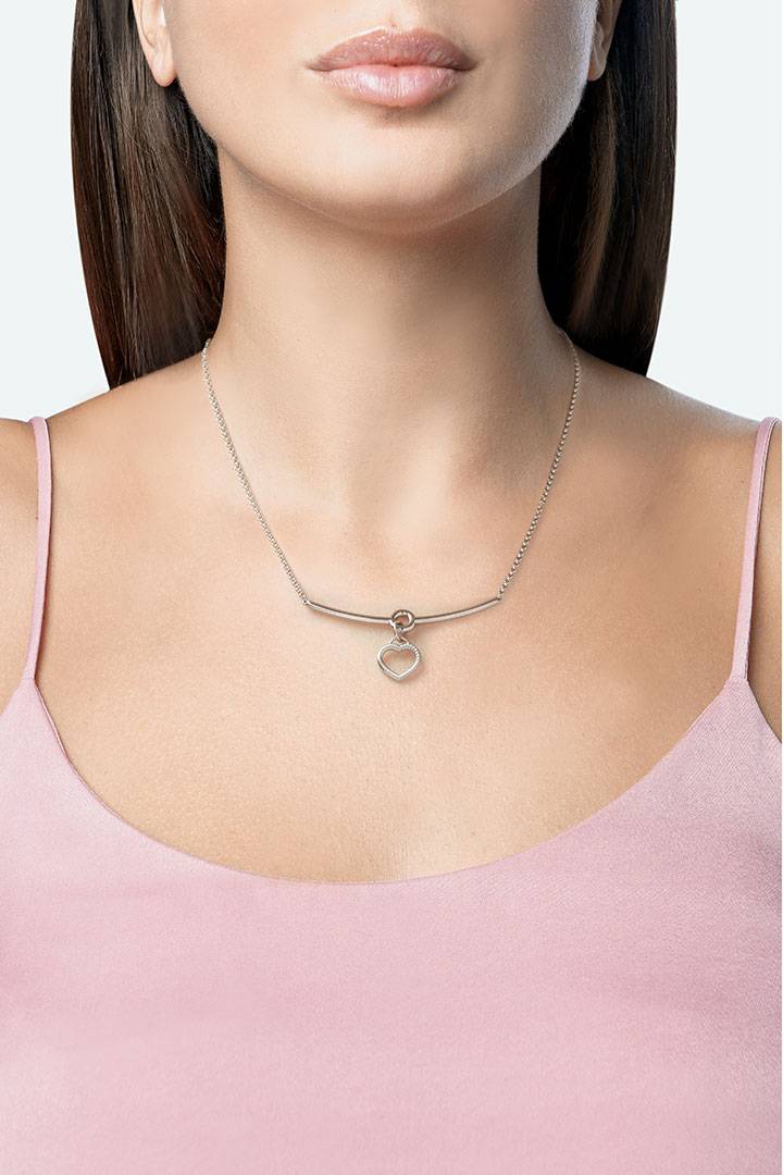 Opsobjects TWISTED collana cuore pendente Moda