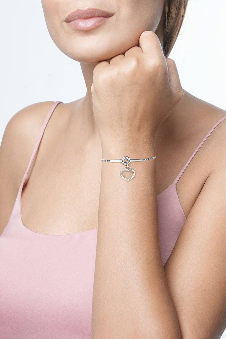 Opsobjects TWISTED bracciale cuore pendente 2025