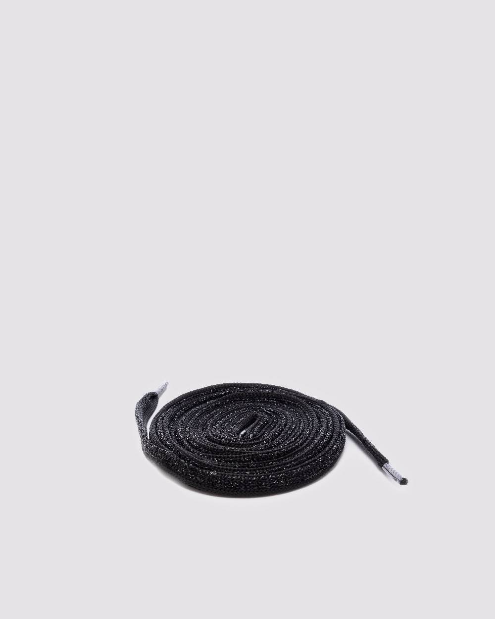 P448 Shoelaces Black Glitter In Saldo