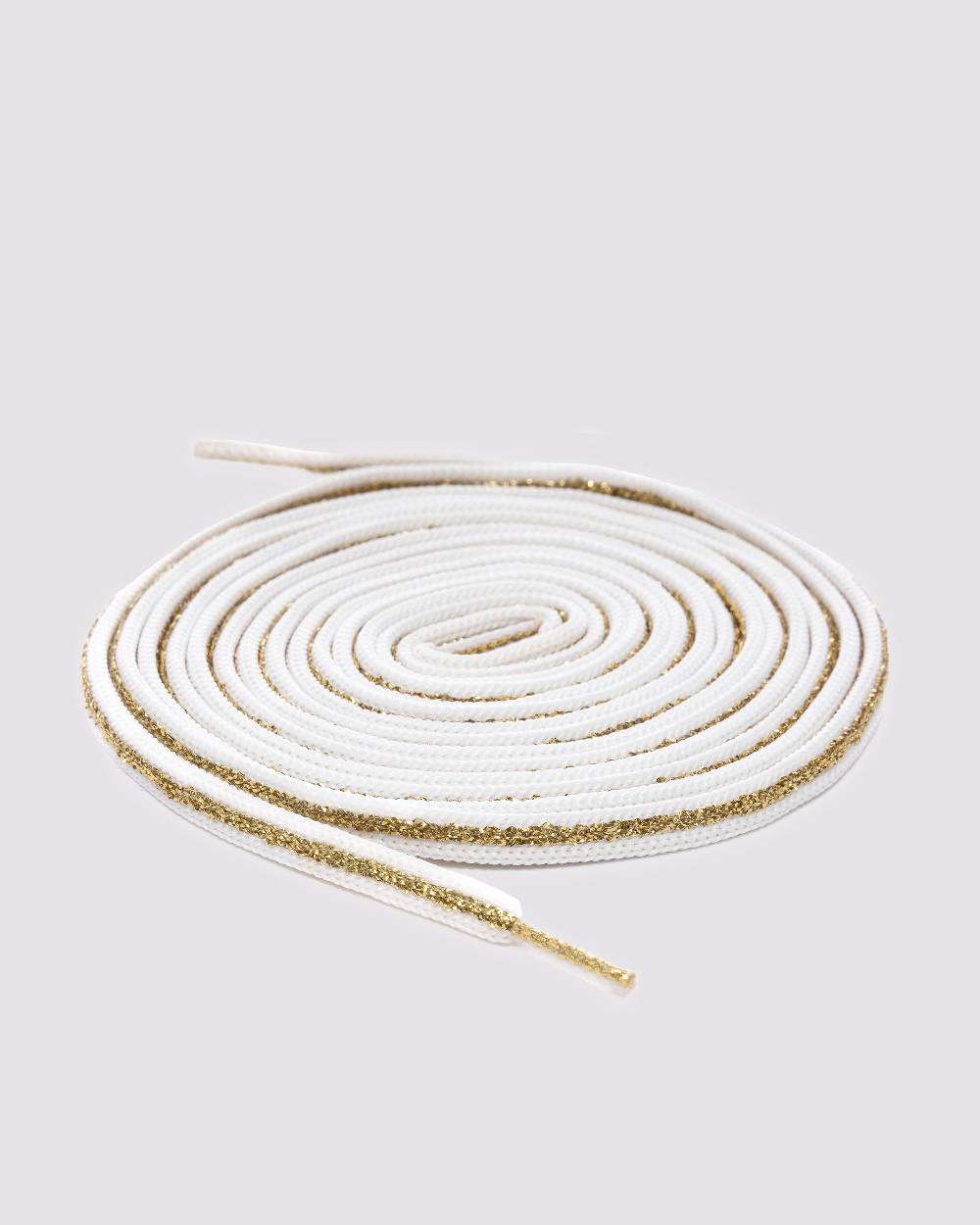 P448 Shoelaces Gold/White Prezzo Ridotto