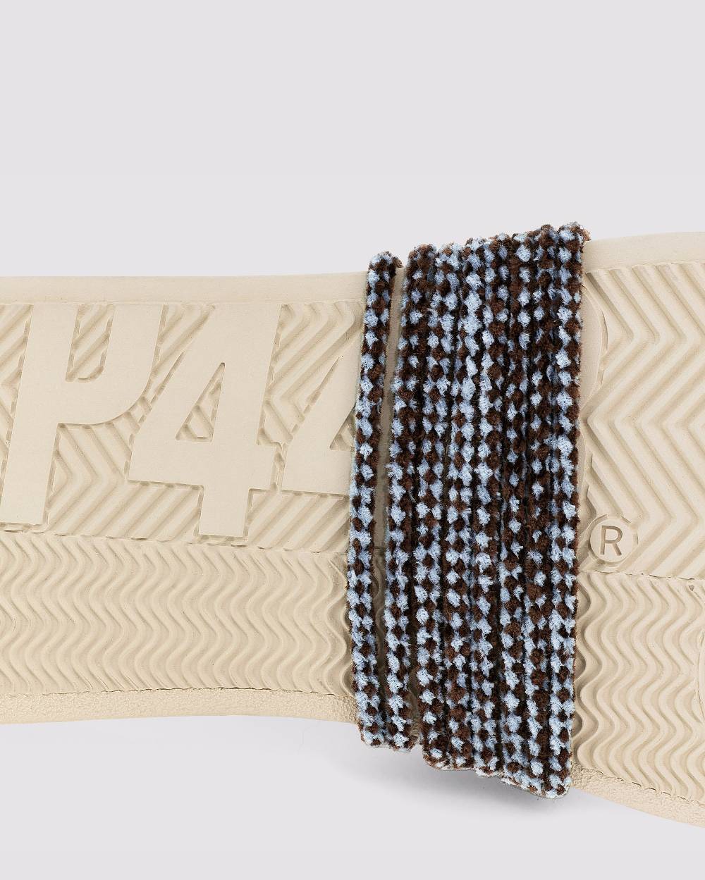 P448 Shoelaces Brown/Light Blue Sconto