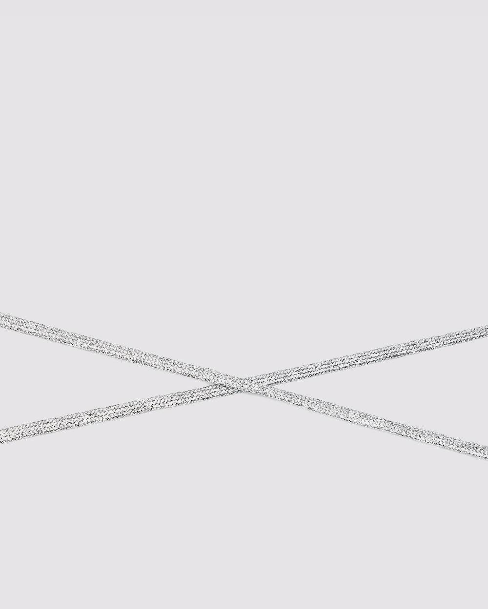 P448 Shoelaces Silver Outlet