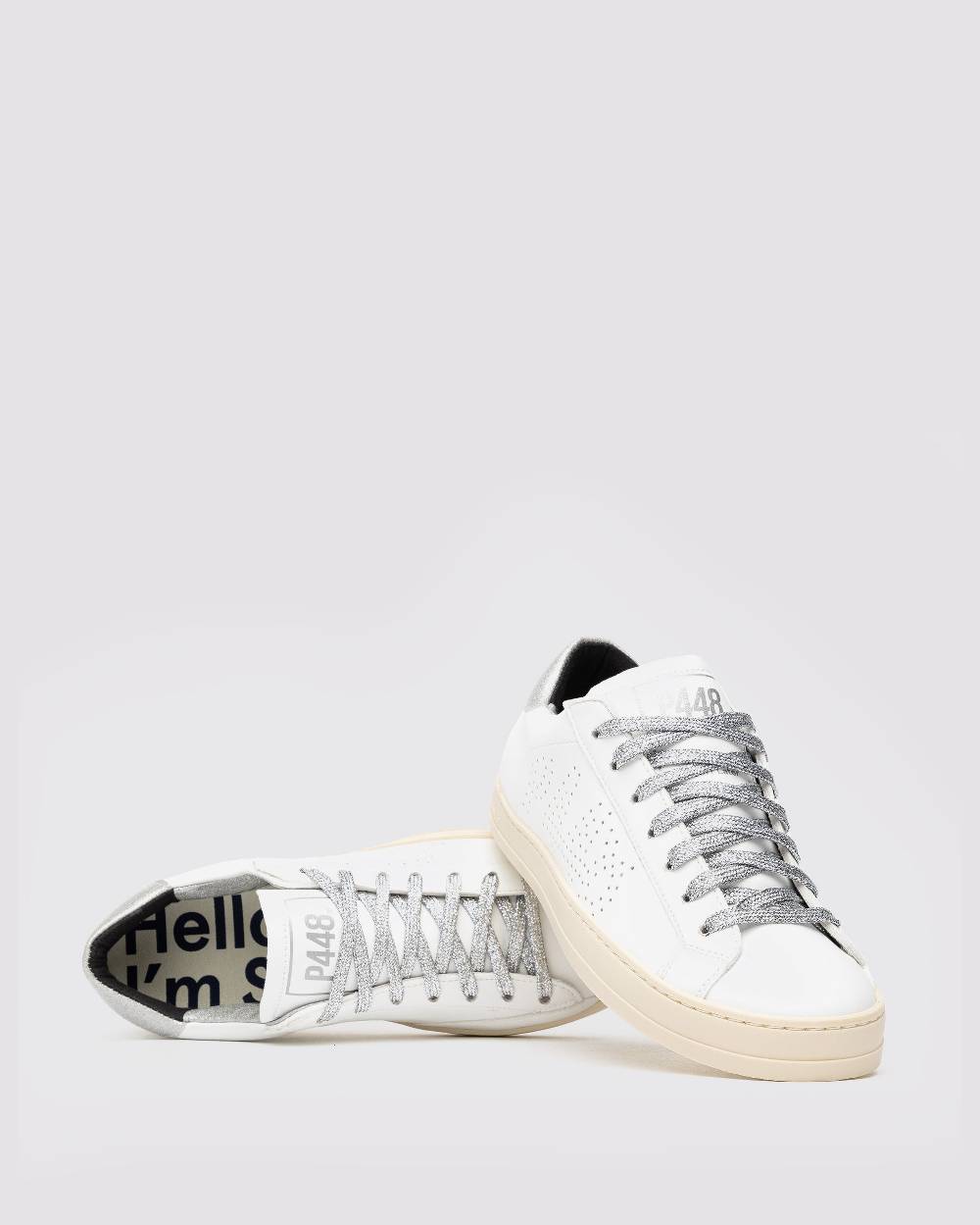 P448 Shoelaces Silver Outlet