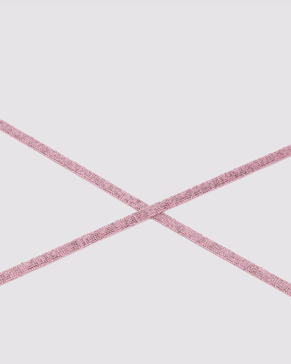 P448 Shoelaces Metallic Pink In Vendita