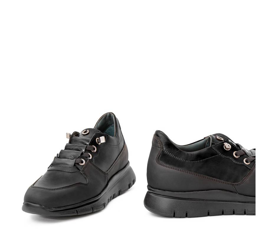 Pakerson SNEAKER AMIATA PELLE NERA Consegna Veloce
