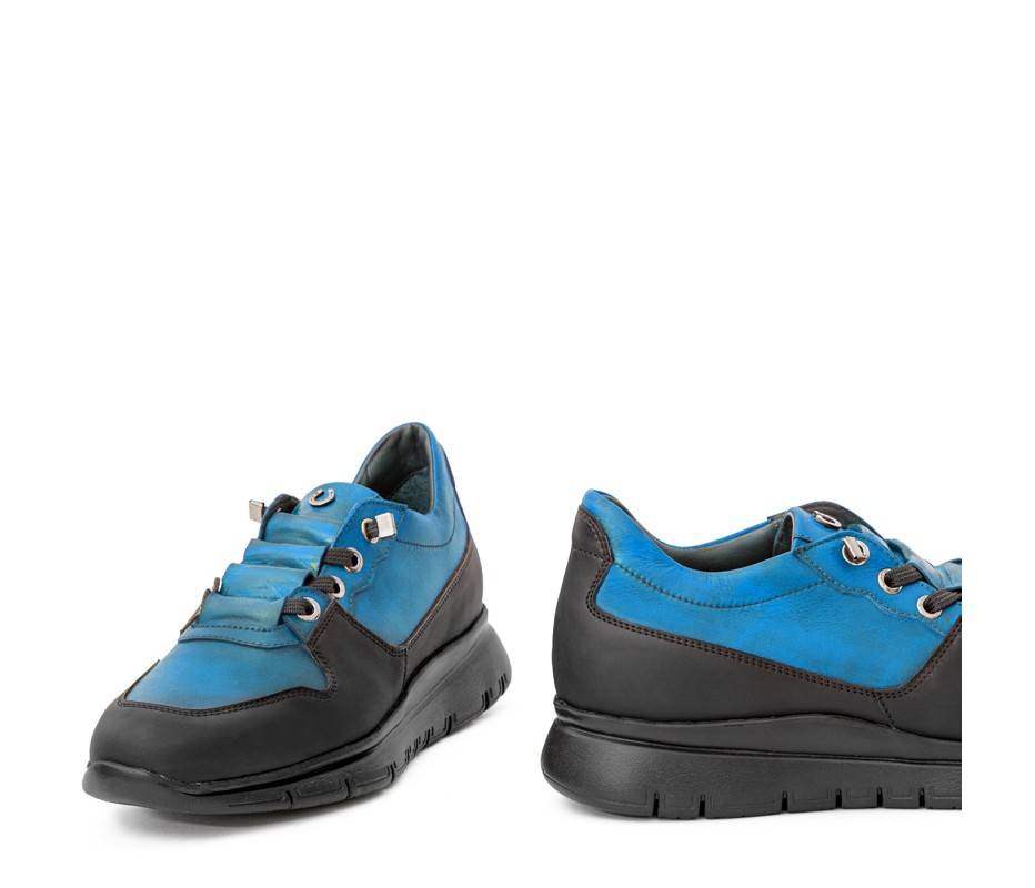 Pakerson SNEAKER AMIATA PELLE AZZURRO CIELO Shopping Online