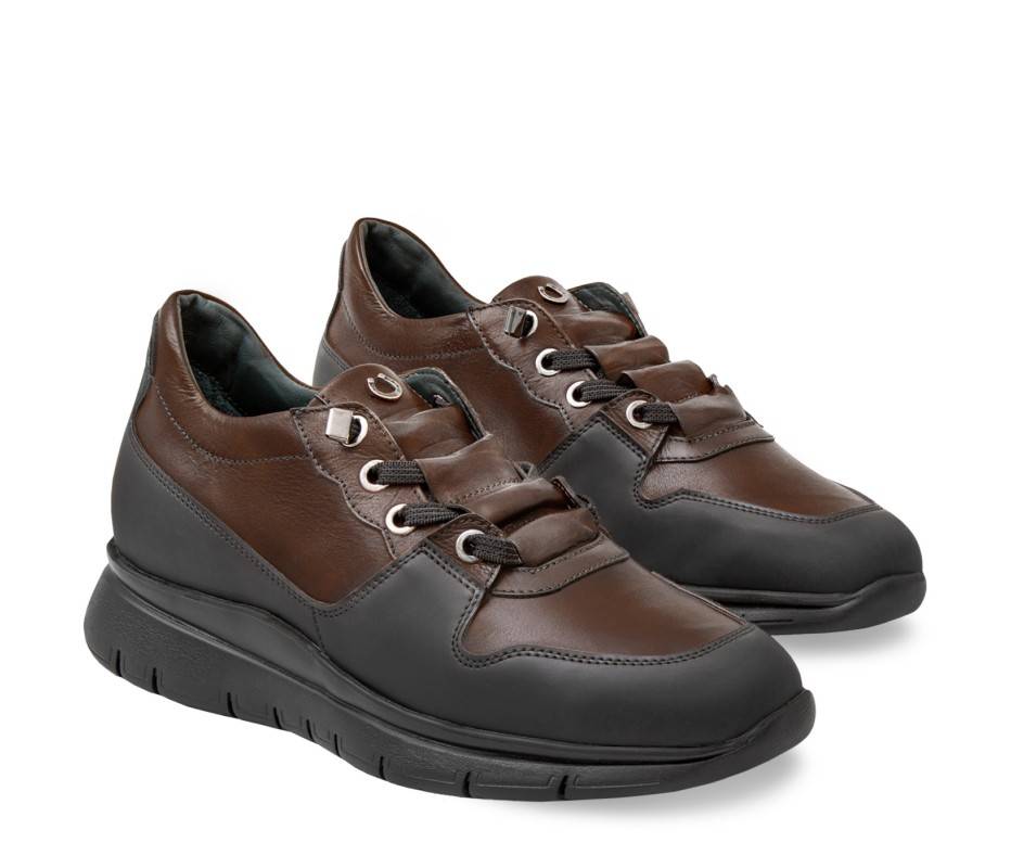 Pakerson SNEAKER AMIATA PELLE CIOCCOLATO Sottocosto