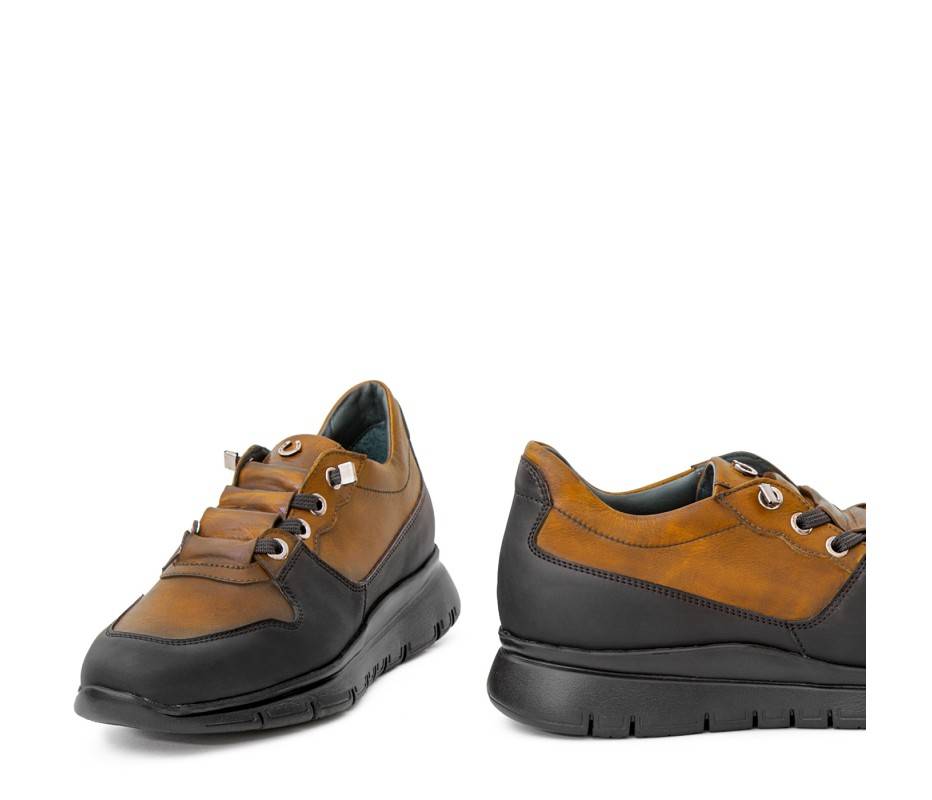 Pakerson SNEAKER AMIATA PELLE MARRONE TAN Convenienza