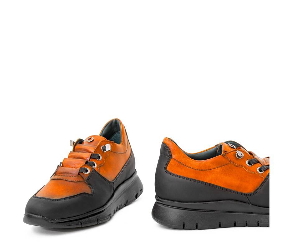 Pakerson SNEAKER AMIATA PELLE ARANCIO Sconto