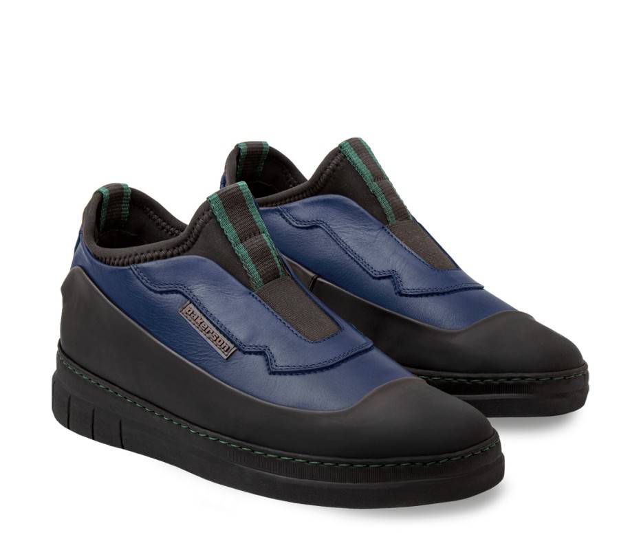 Pakerson SCARPA ABETONE PELLE BLU NAVY Saldi